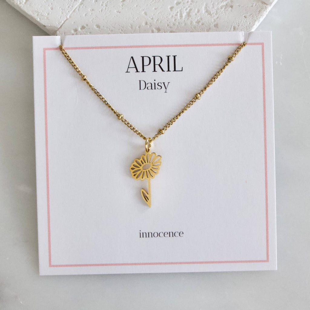 Birth Flower Necklace