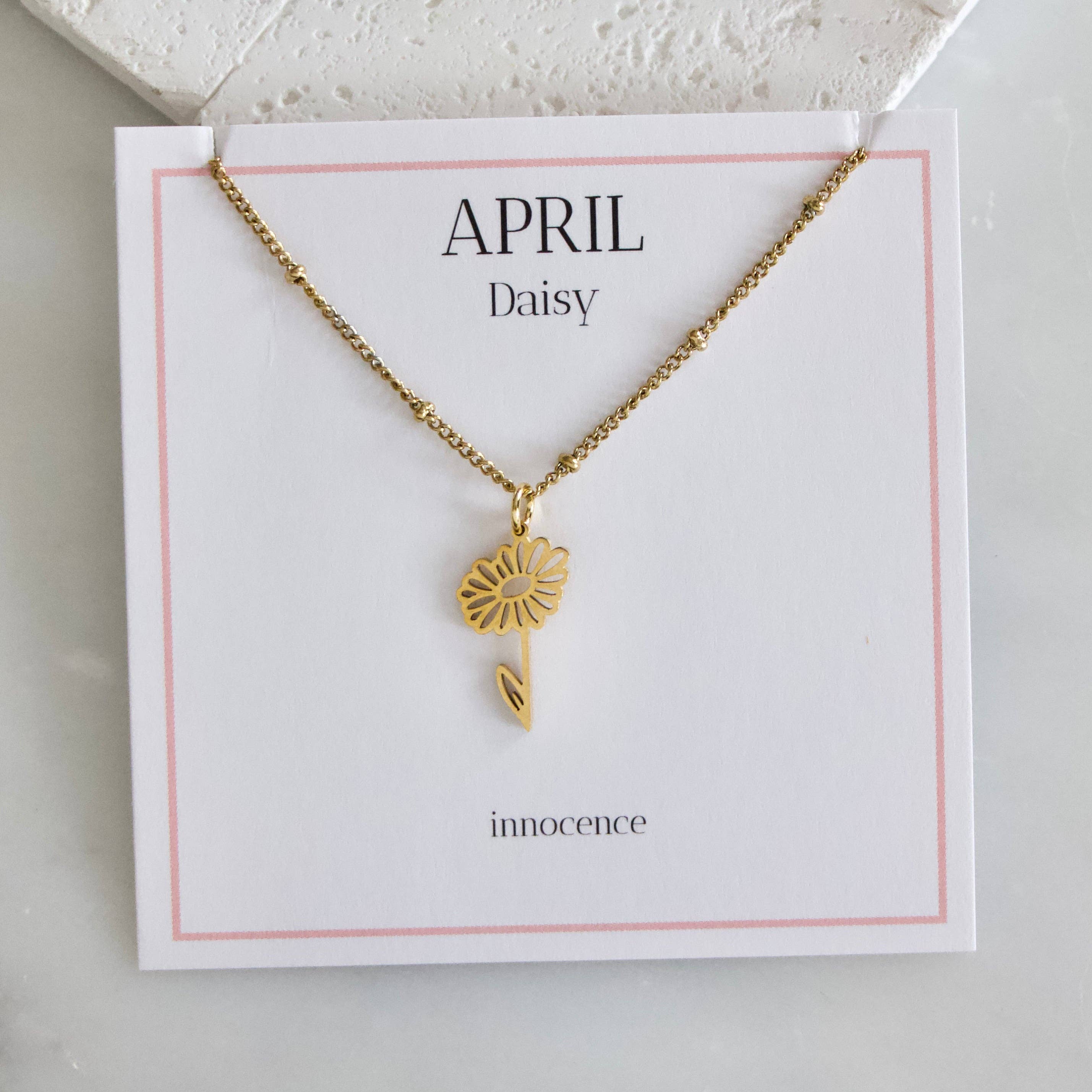 Birth Flower Necklace