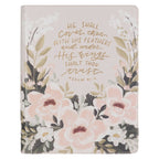 “He Shall Cover Thee” Cream Floral KJV Note-Taking Bible – Psalm 91:4