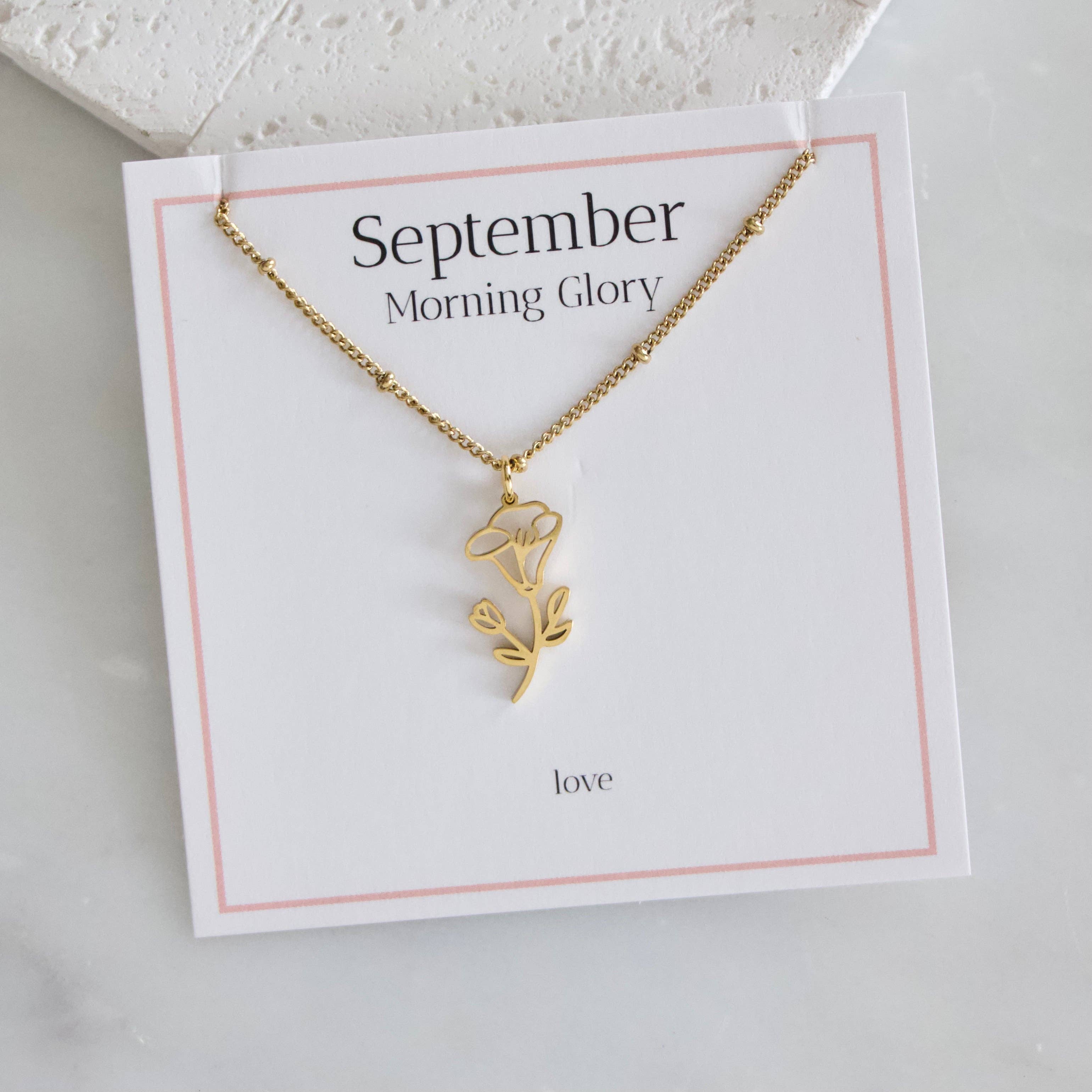 Birth Flower Necklace