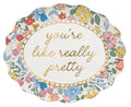 “You’re Like Really Pretty” Scalloped Floral Trinket Dish