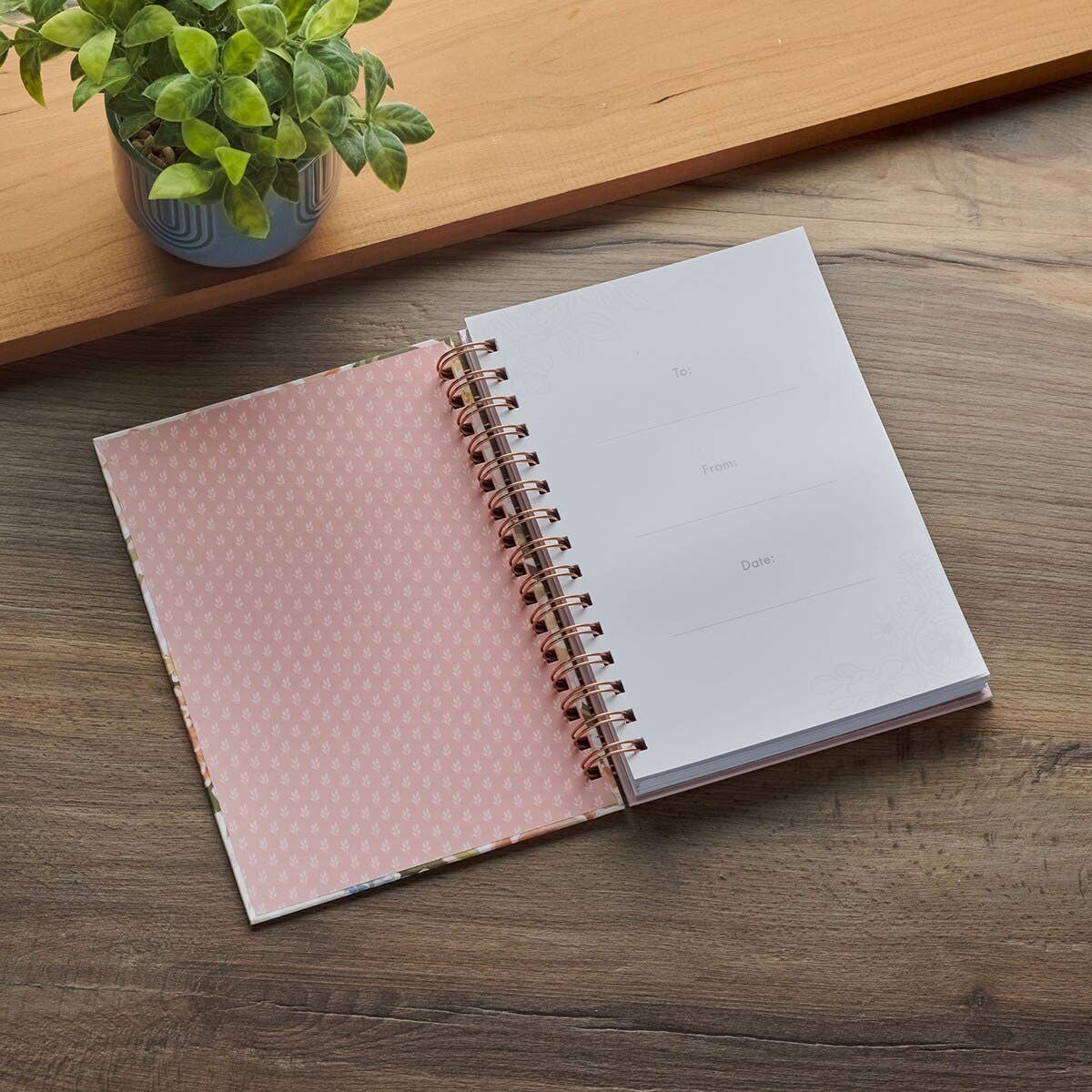 Strength & Dignity Proverbs 31:25 - Pink Floral Journal