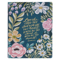 “Love the Lord Thy God” Teal Floral KJV Large Print Note-Taking Bible — Matthew 22:37