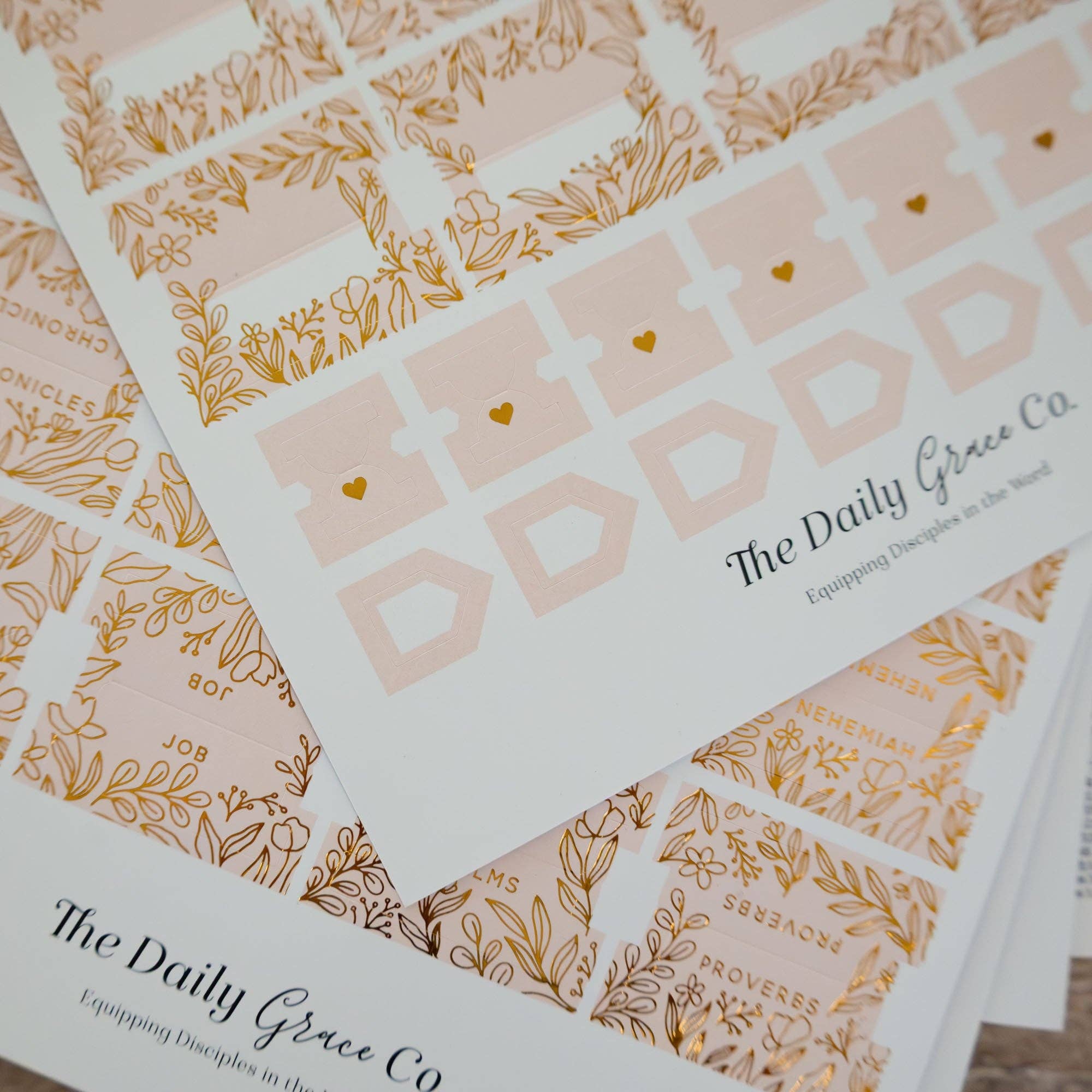 Gold Foil Bible Tabs - Carnation
