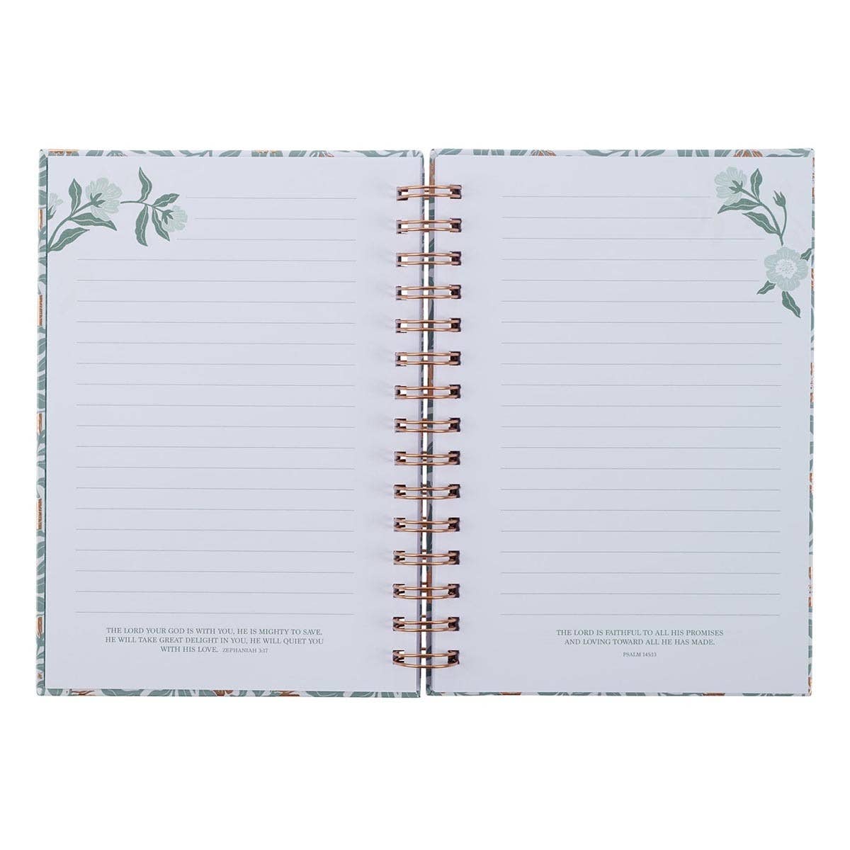 Sufficient Grace 2 Corinthians 12:9 - Teal Floral Journal
