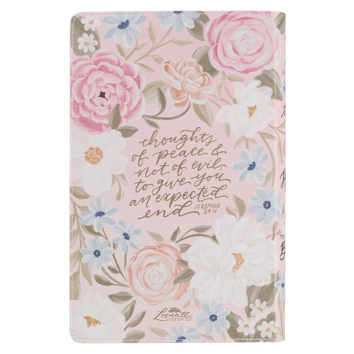 “For I Know the Plans” Pink Floral KJV Giant Print Bible – Jeremiah 29:11