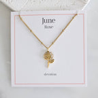 Birth Flower Necklace
