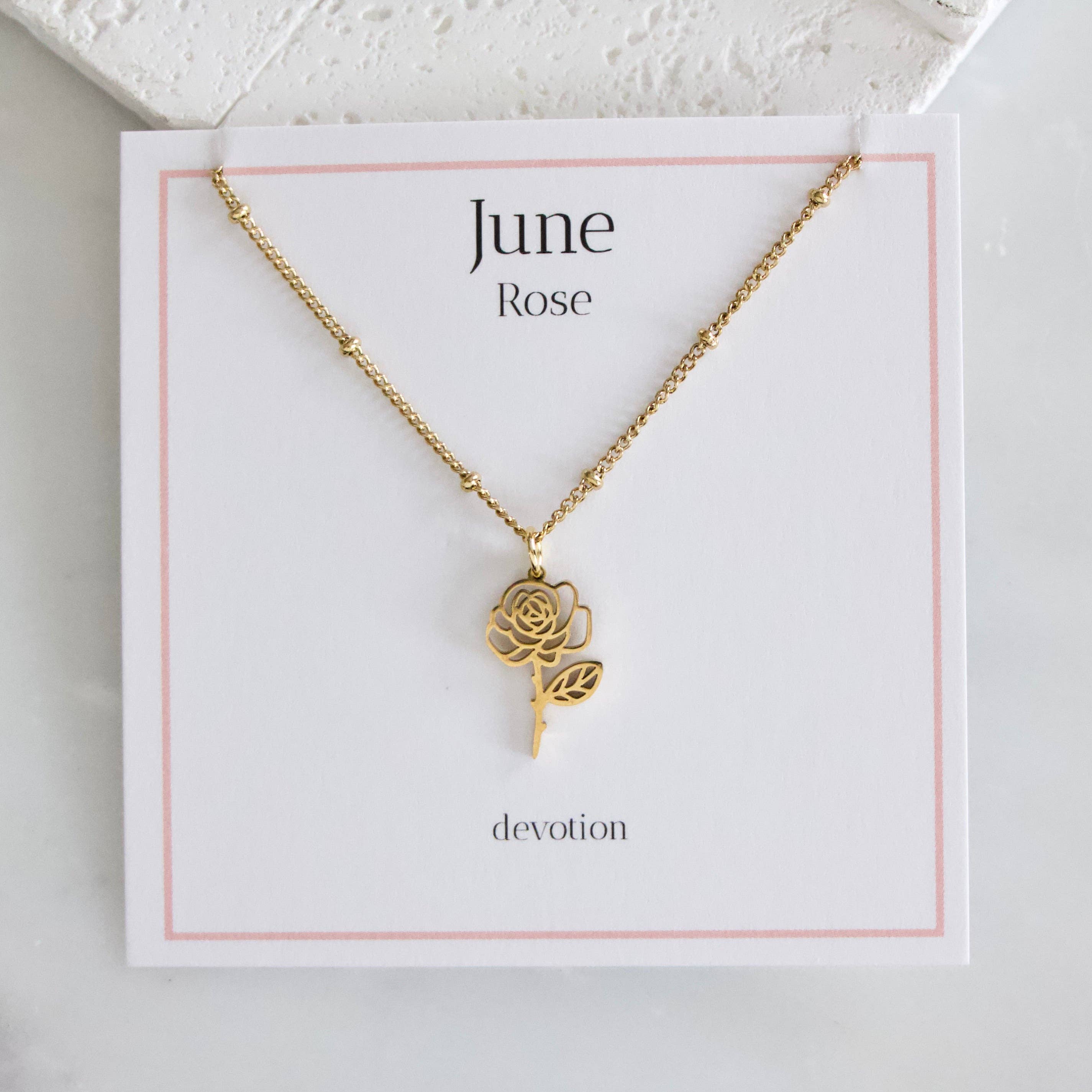 Birth Flower Necklace