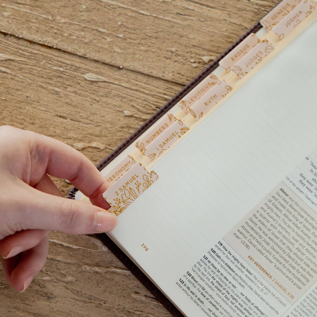 Gold Foil Bible Tabs - Carnation
