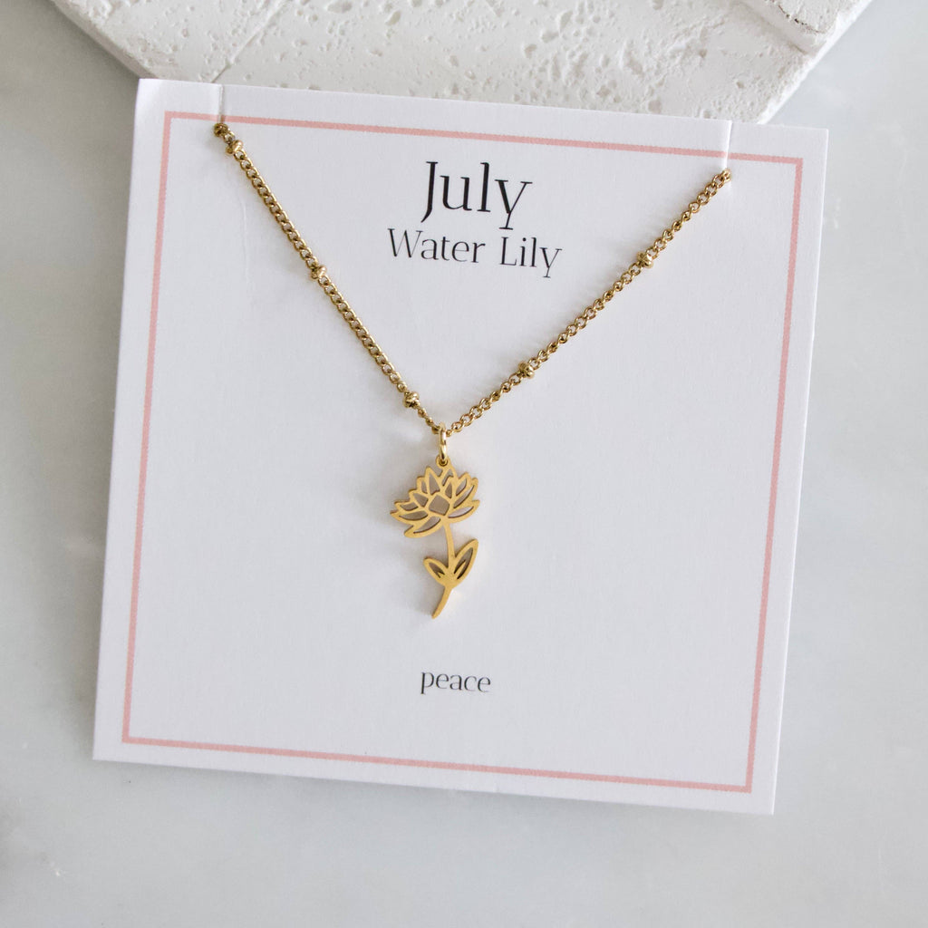 Birth Flower Necklace
