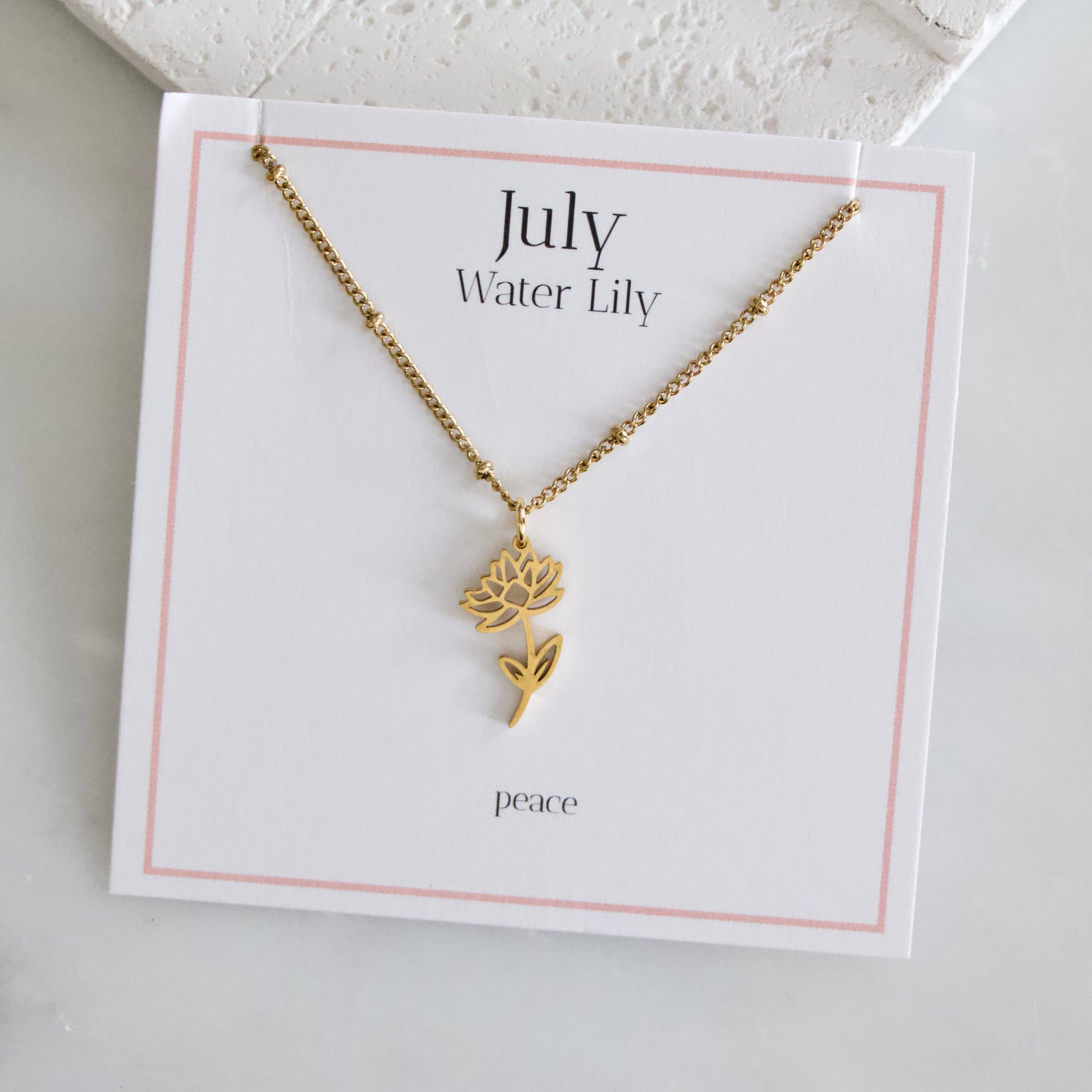 Birth Flower Necklace