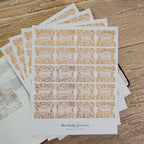 Gold Foil Bible Tabs - Carnation