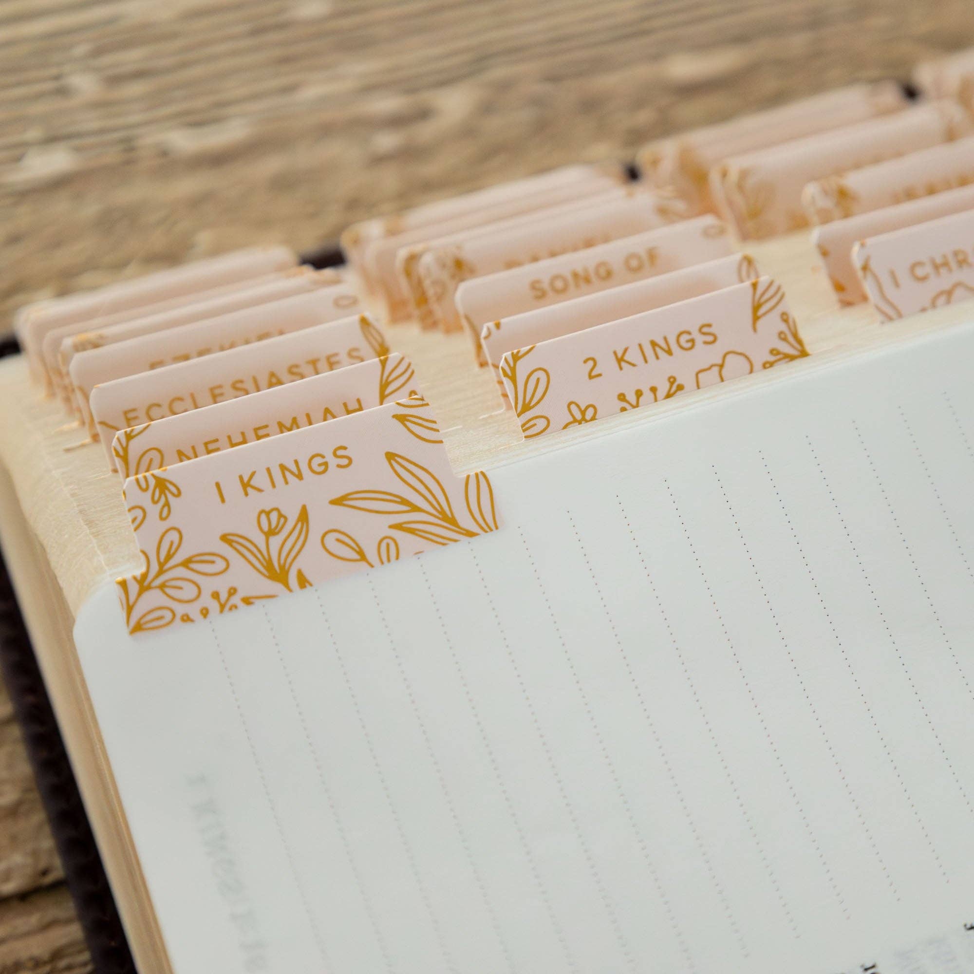 Gold Foil Bible Tabs - Carnation