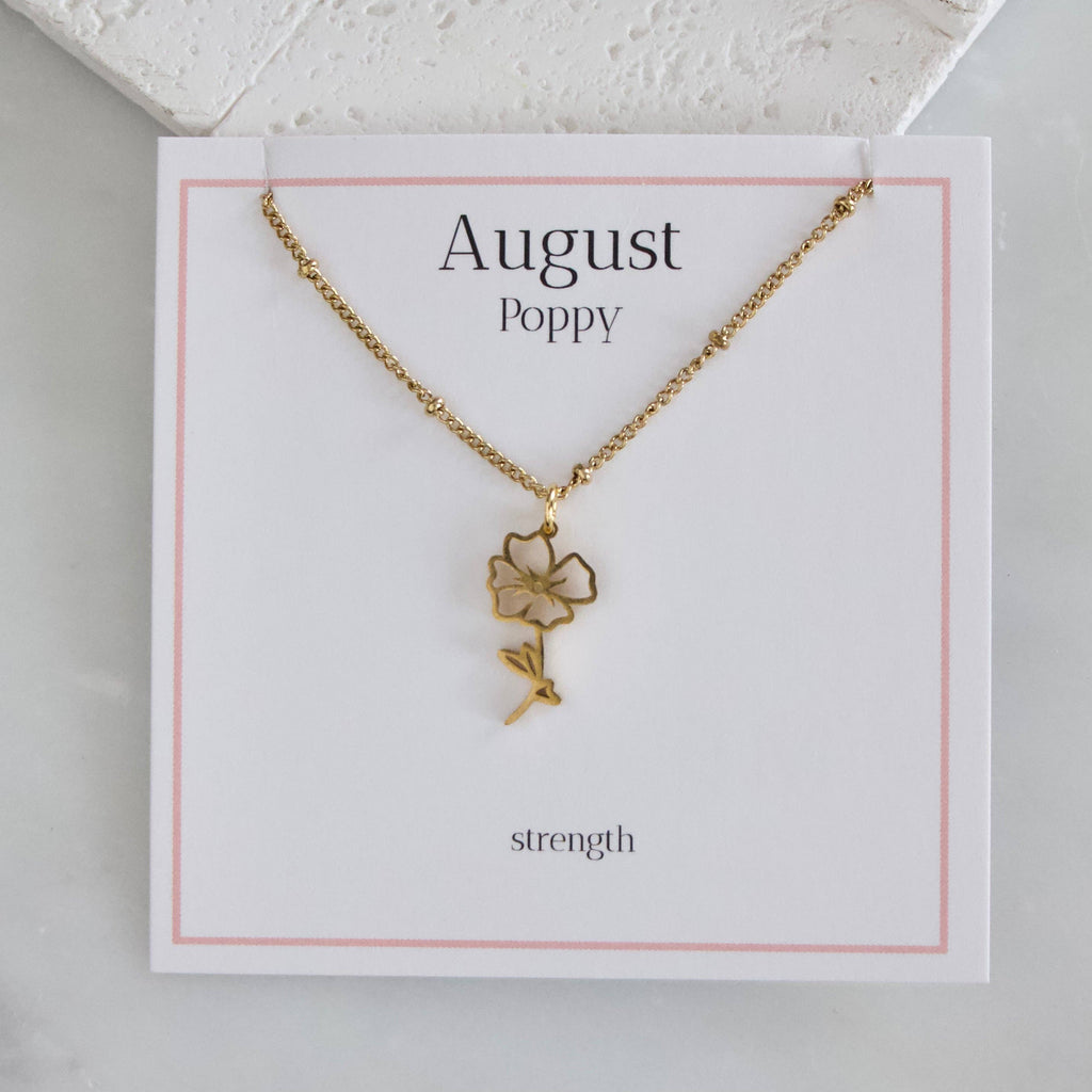 Birth Flower Necklace