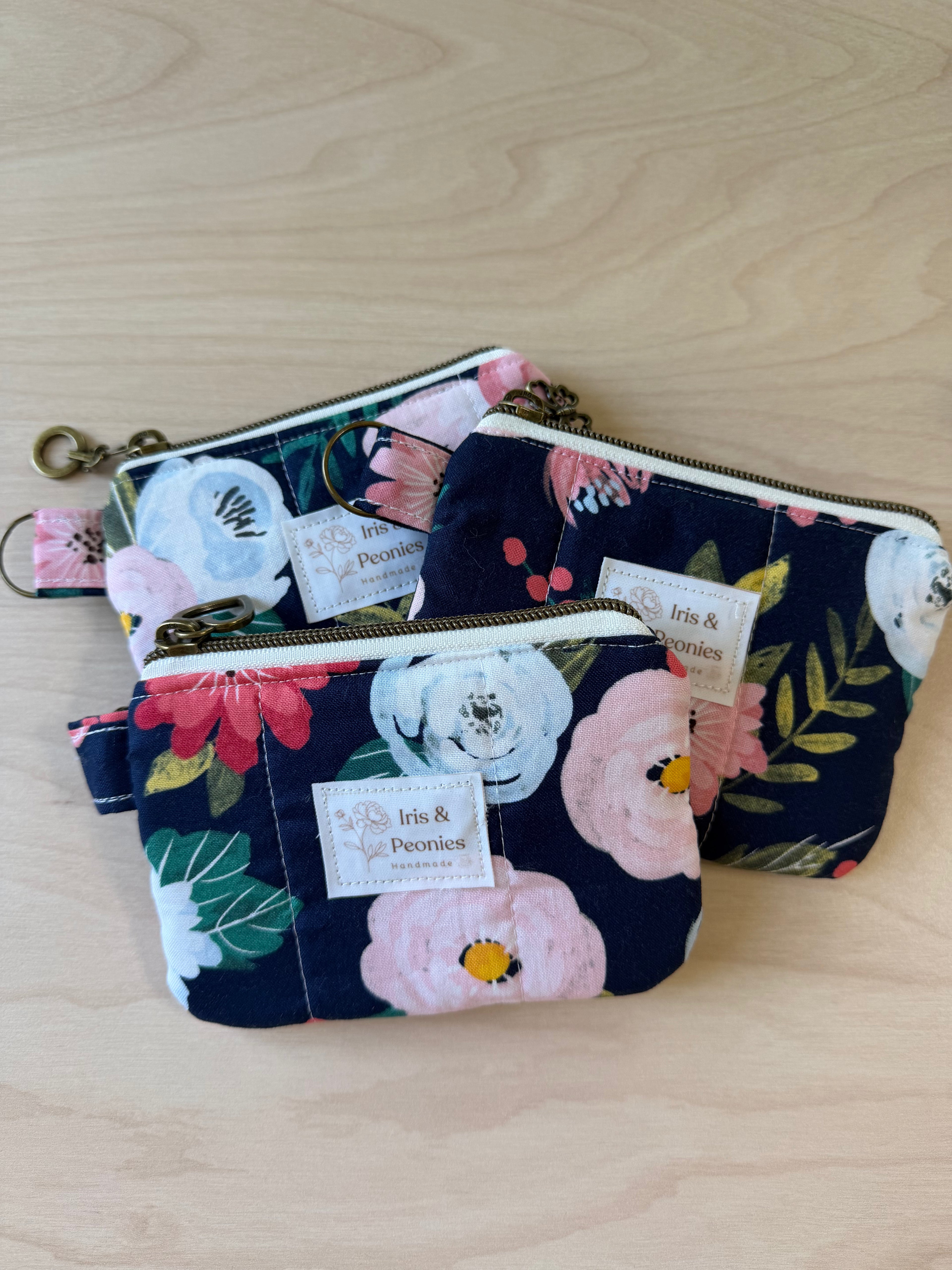 Keychain Wallet - Midnight Garden