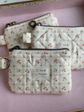 Keychain Wallet - Green Garden Gingham