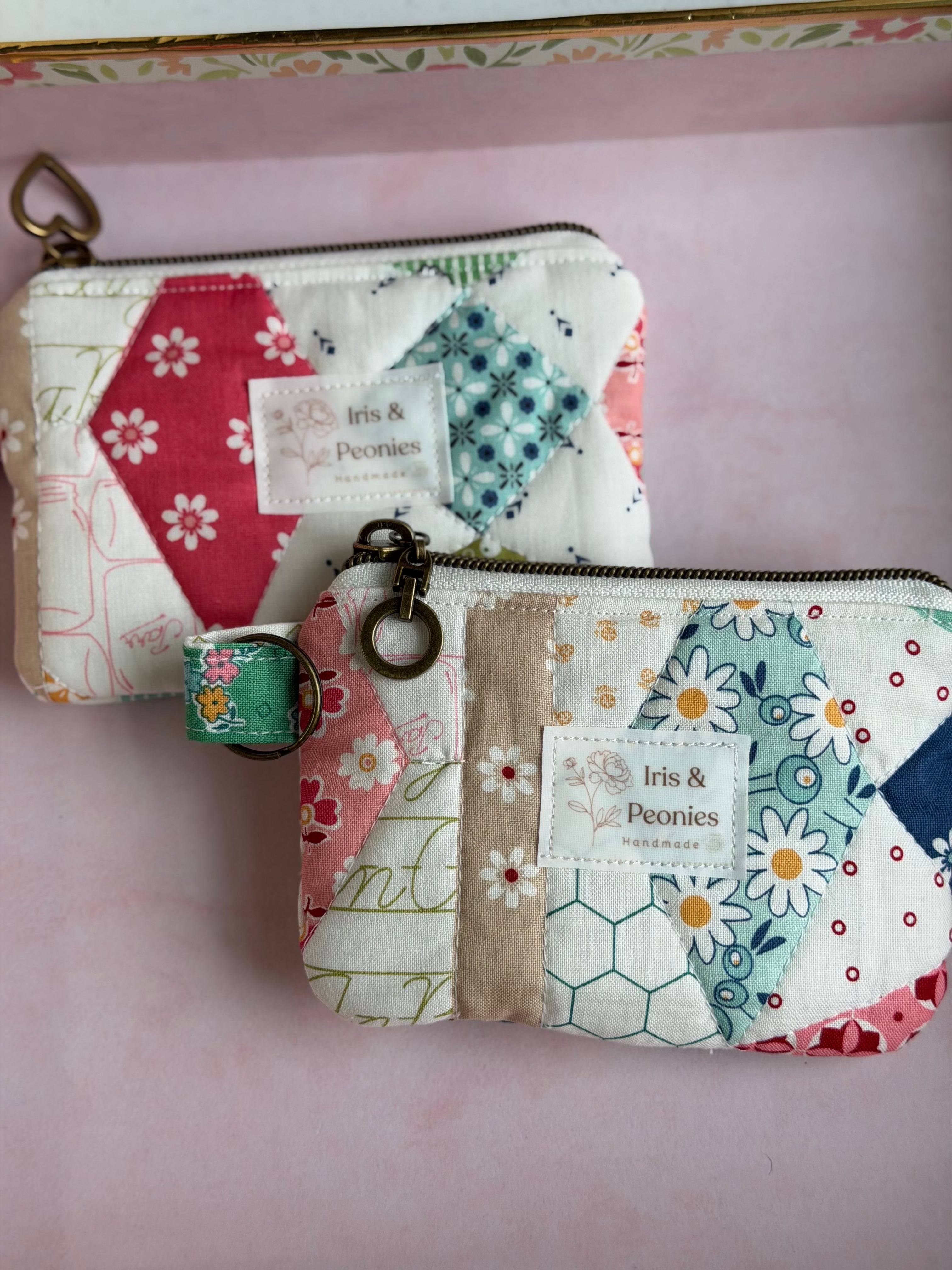 Keychain Wallet - Geometric Patchwork