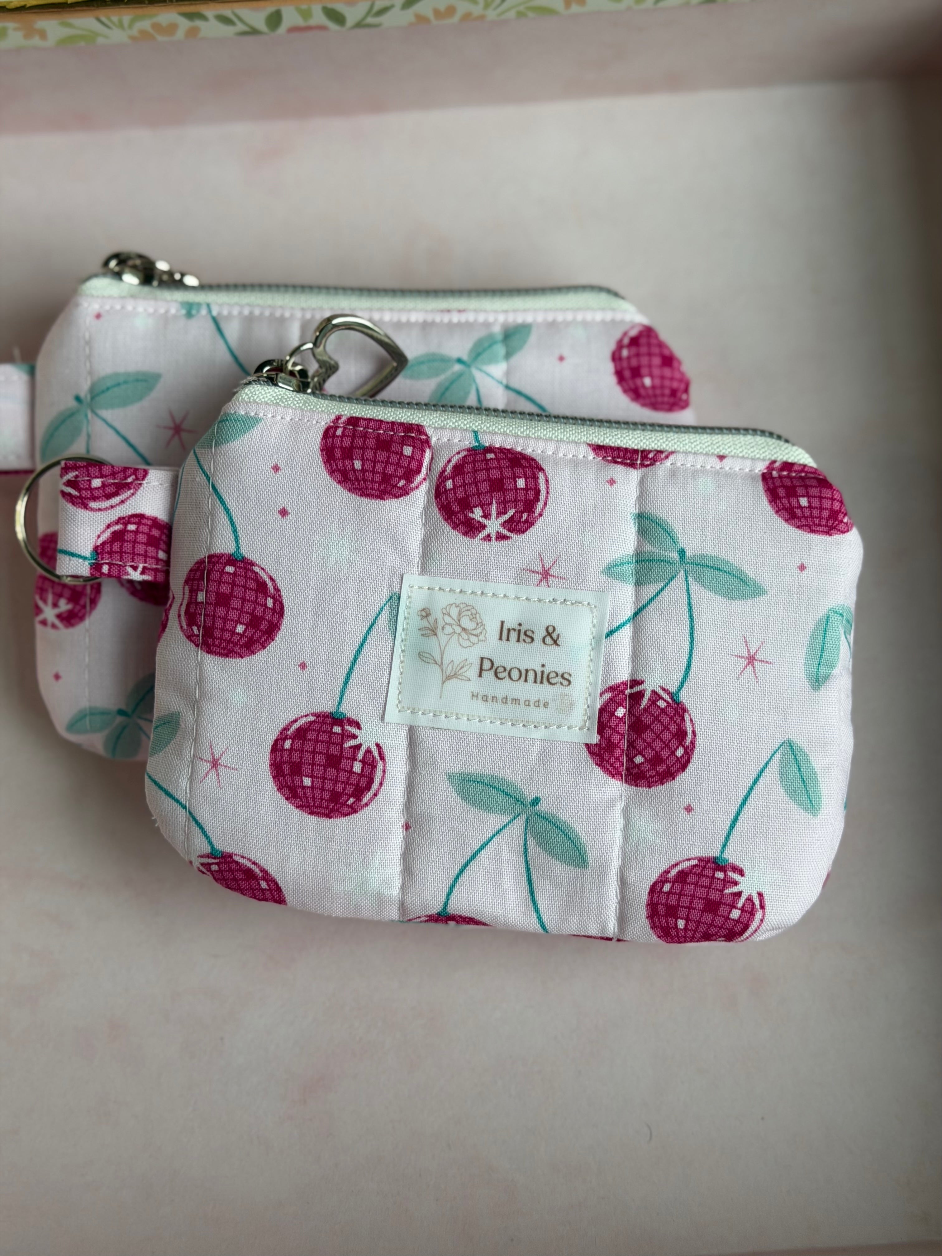 Keychain Wallet - Cherry Disco