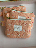 Keychain Wallet - Cherry Peach Honeybees