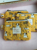 Keychain Wallet - Yellow Puppy Parade