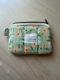 Keychain Wallet - Sage Retro Bloom