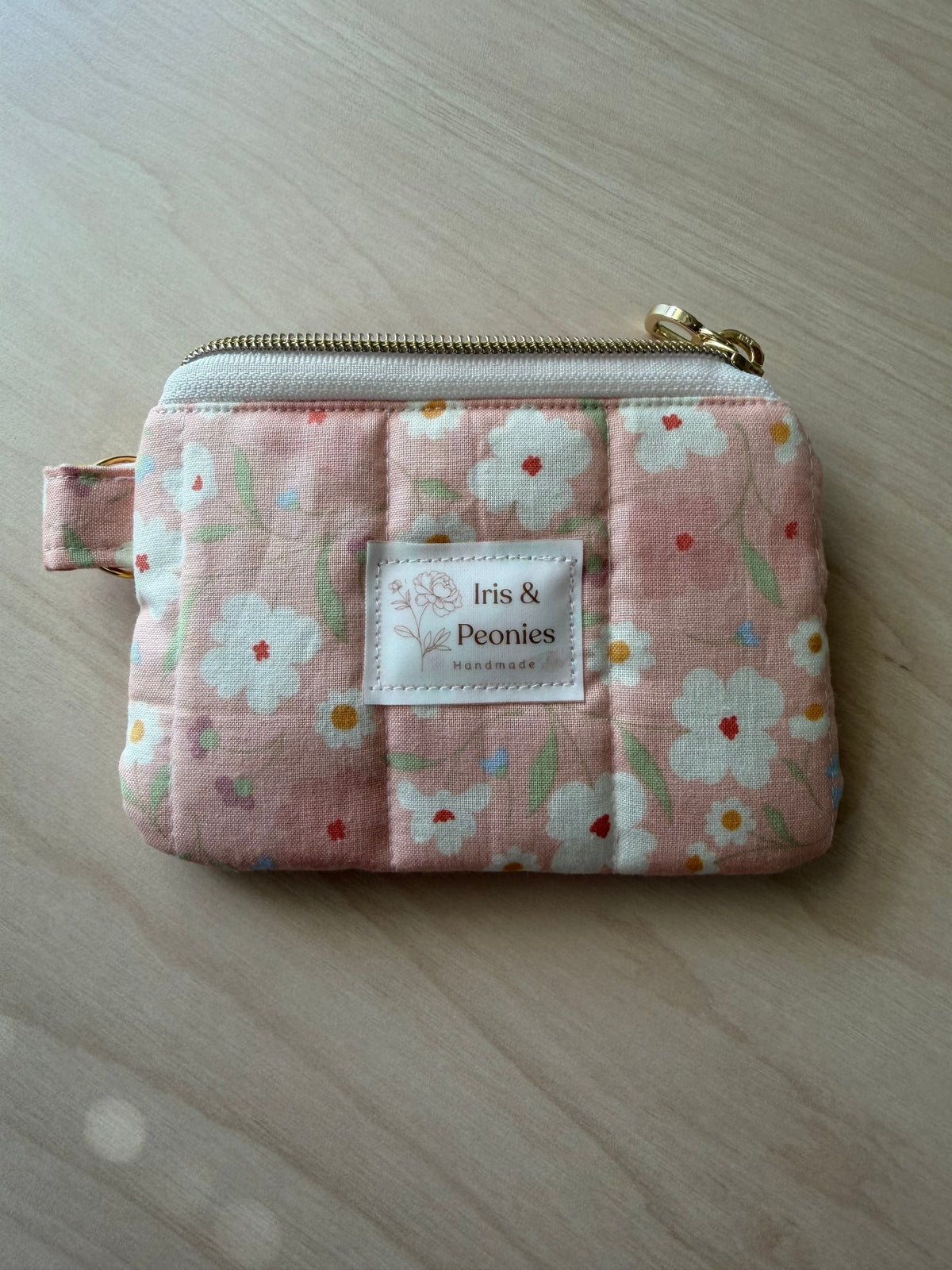 Keychain Wallet - Peach Blossom Garden