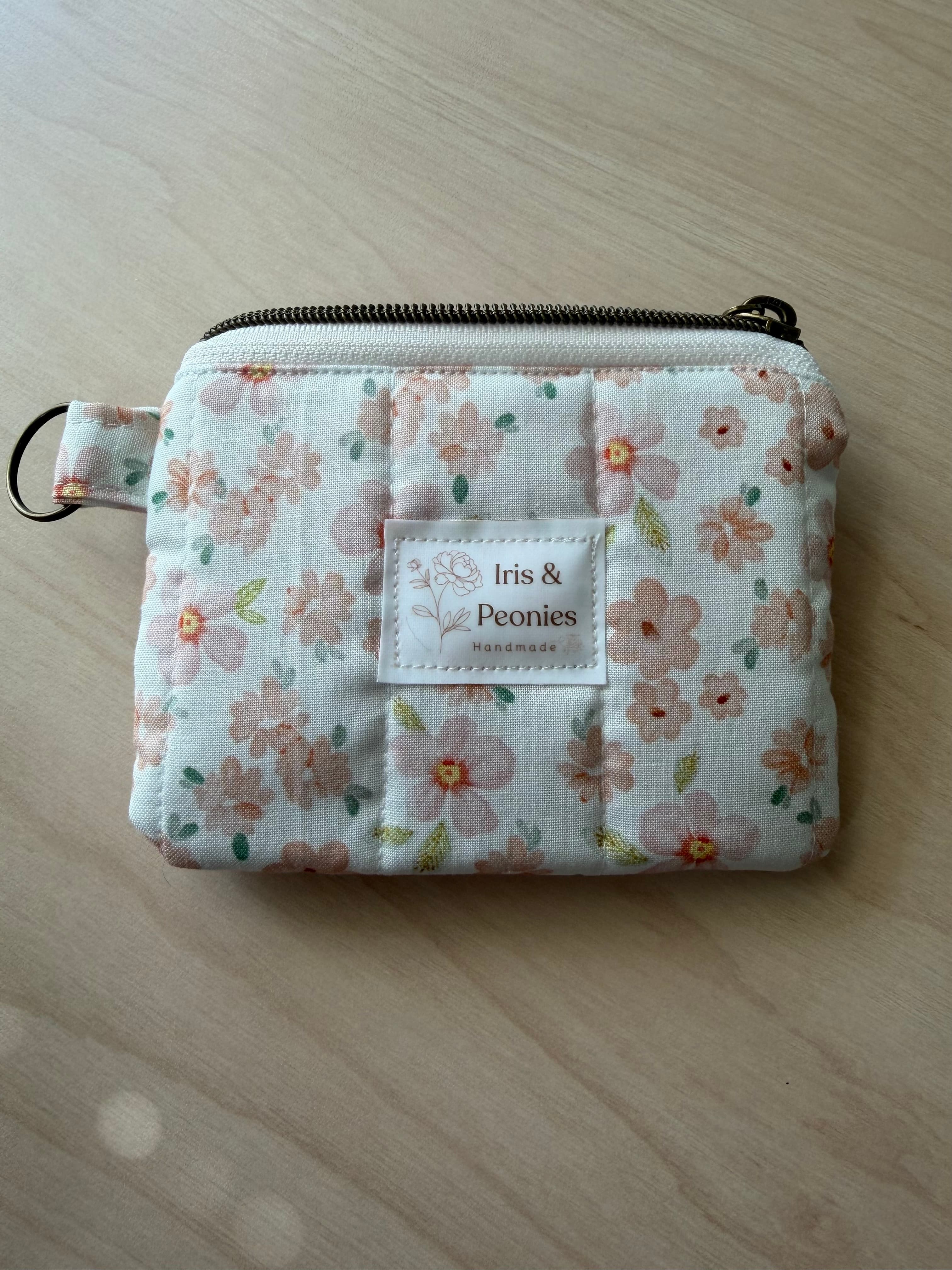 Keychain Wallet - Faded Pink Petals