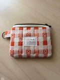 Keychain Wallet - Apricot Blossom Gingham
