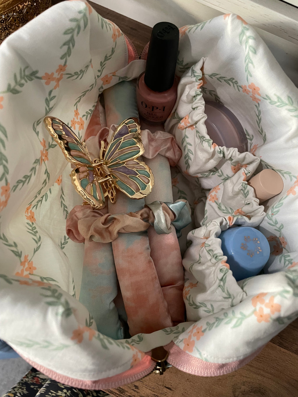 Quilted Carry-All Bag - English Rose