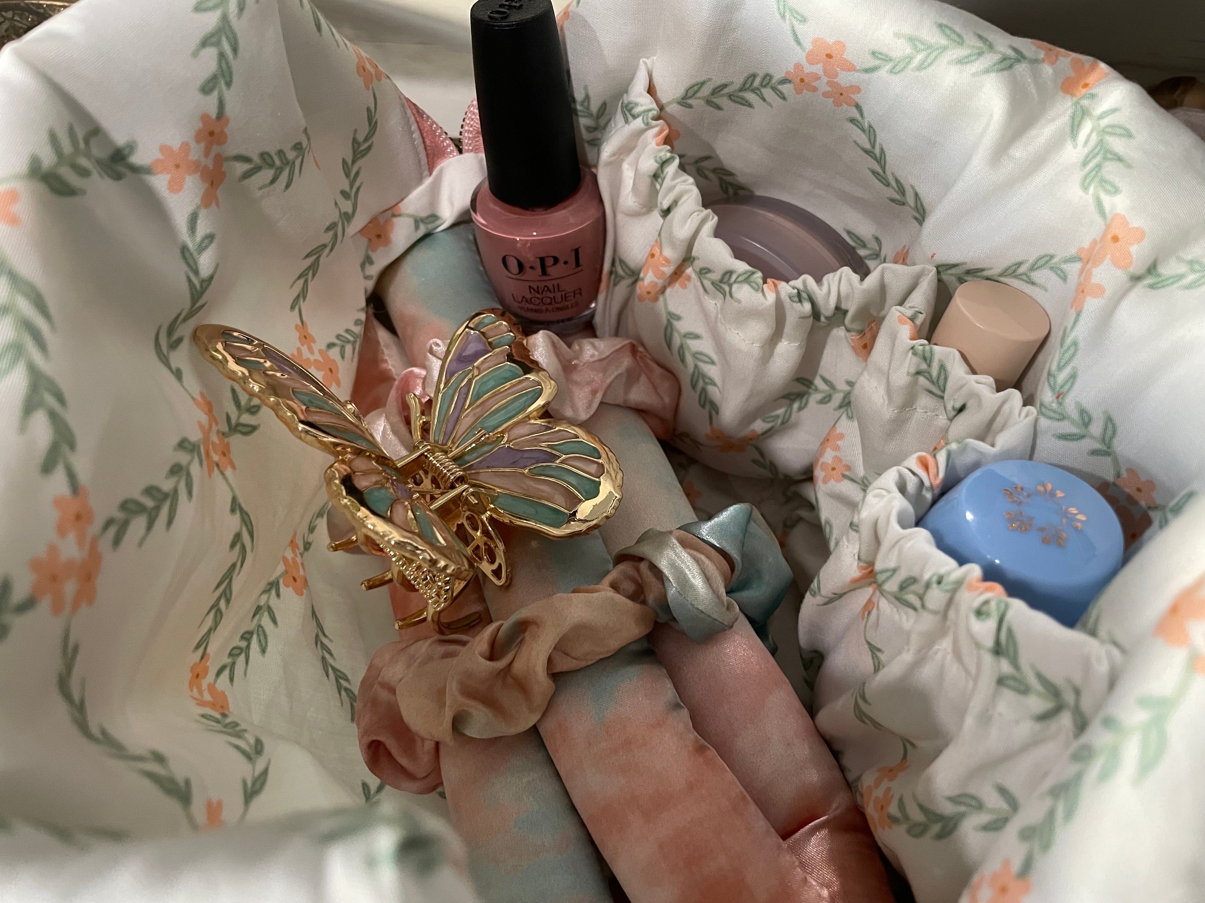 Quilted Carry-All Bag - English Rose