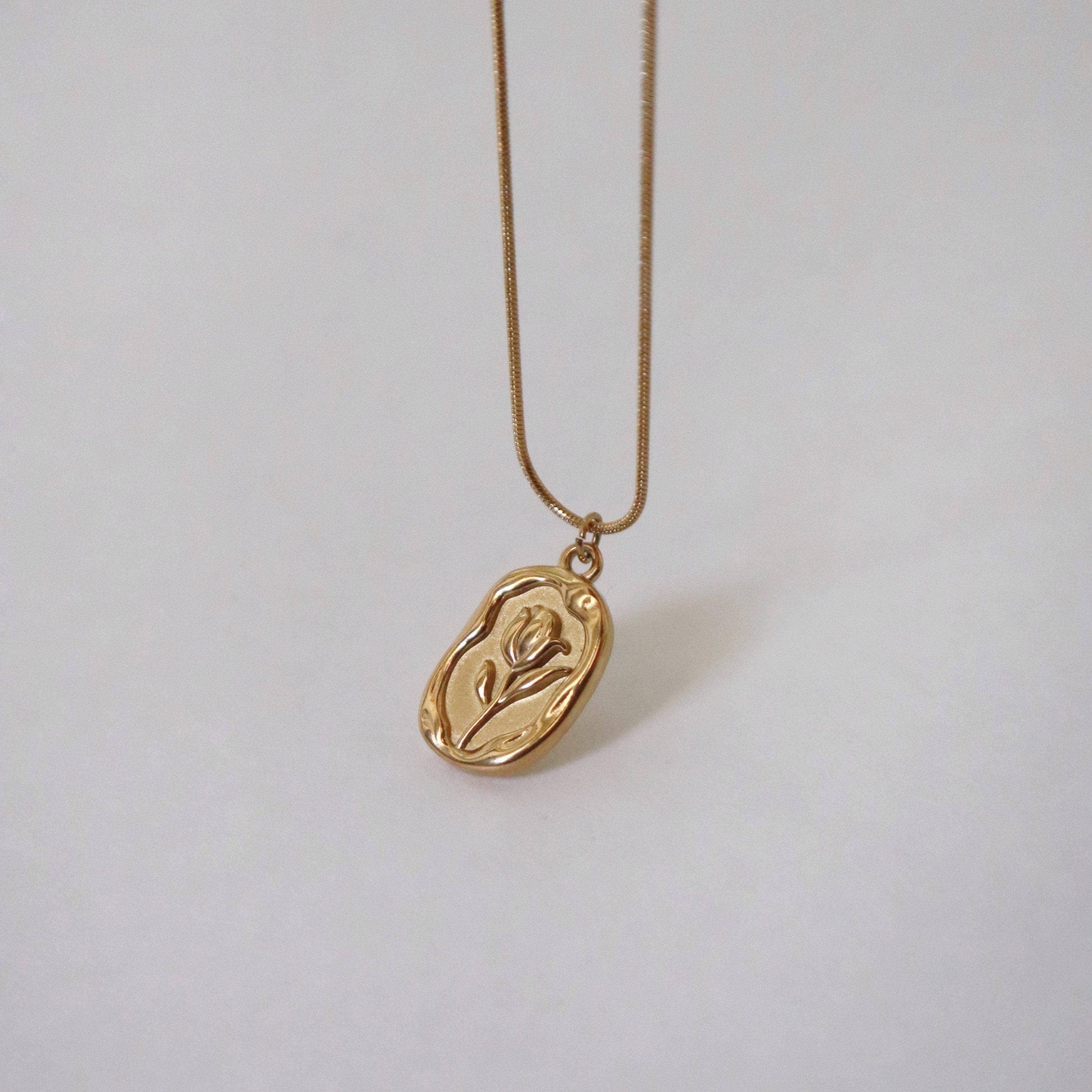 Tulip Necklace | Flower Pendant Necklace