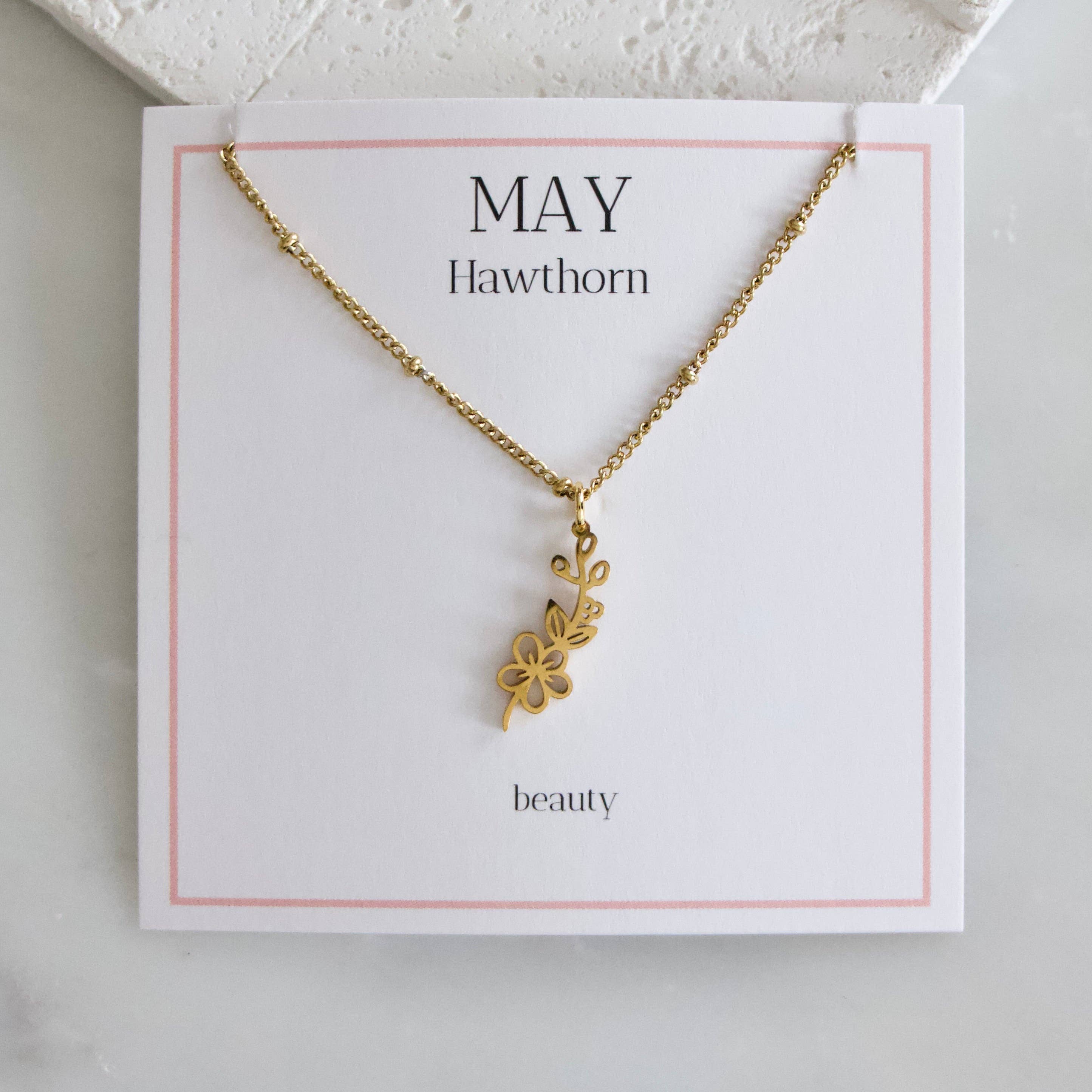 Birth Flower Necklace