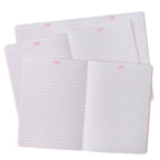 “He Leads Me” Pink Floral Notebook Set of 3- Psalm 23:2