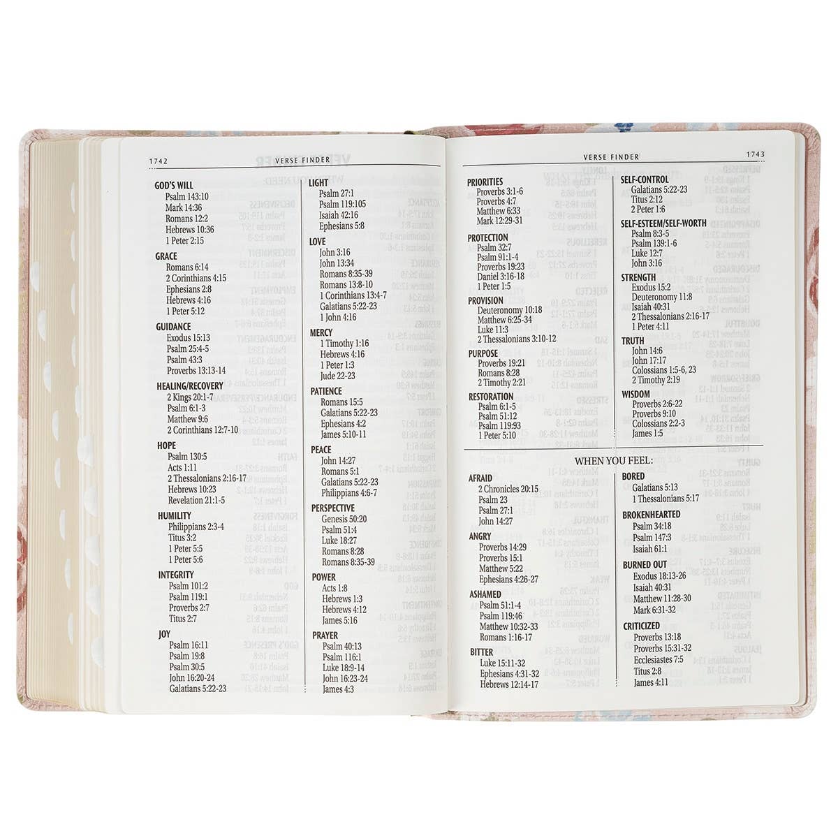 “For I Know the Plans” Pink Floral KJV Giant Print Bible – Jeremiah 29:11