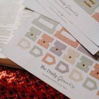 Pastel Floral Bible Tabs – Gold Foil Scripture Index Tabs