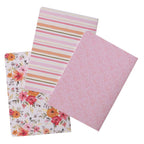 “He Leads Me” Pink Floral Notebook Set of 3- Psalm 23:2