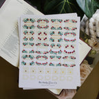 Burgundy Blooms Bible Tabs